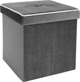 img 4 attached to Simplify Folding Storage Ottoman Seating