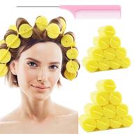 sleeping rollers hairstyle curling children hair care logo