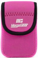 📷 megagear olympus tough tg-6, tg-5, tg-4, tg-870, tg-860 neoprene camera case, ultra light with carabiner - hot pink logo