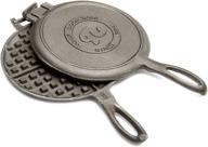 🧇 black cast iron old-fashioned waffle maker by rome industries логотип