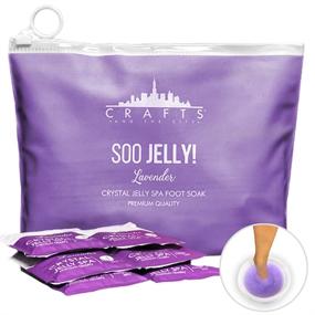 img 4 attached to 🌿 Lavender Jelly Pedicure Packs: Ultimate Foot Soak for Dry Cracked Feet - Spa-grade Moisturizing Gel to Relax and Nourish Tired Feet