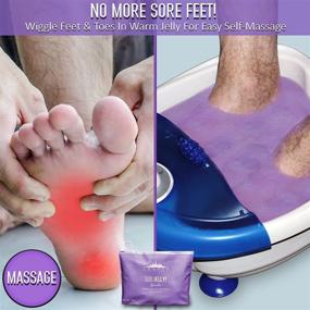 img 1 attached to 🌿 Lavender Jelly Pedicure Packs: Ultimate Foot Soak for Dry Cracked Feet - Spa-grade Moisturizing Gel to Relax and Nourish Tired Feet