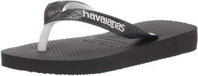 img 4 attached to Шлепанцы для детей Havaianas черные - стильная обувь для мальчиков для комфортного летнего отдыха