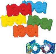 chenille kraft 100th day paper fun glasses set - assorted 25 shapes logo