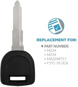 img 2 attached to 🔑 Некодированный ключ с транспондером для замены в автомобиле - Keyless2Go для MZ24 MZ34 с 80-битным зажиганием