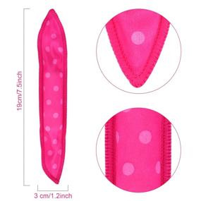 img 1 attached to 🌀 Locisne 40pcs No Heat Curlers for Long Hair DIY - Sleep-In Hair Rollers (5 Colors)