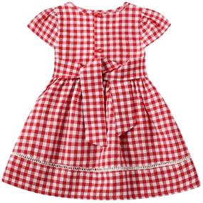 img 1 attached to Stylish Buffalo Sleeve Dresses for Girls - KYMIDY Casual Girls' Clothing in Dresses