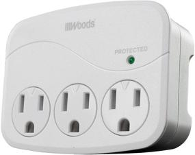 img 4 attached to Woods 41034 Surge Protector: 3-Outlet Power Strip with 1000J Protection