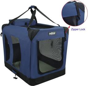 img 3 attached to 🐾 EliteField 3-Door Folding Soft Dog Crate: Durable Indoor & Outdoor Pet Home - Multiple Sizes and Colors, 2-Year Warranty Included