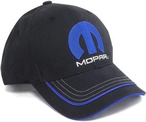 img 3 attached to 🧢 CarBeyondStore - Черная бейсболка с логотипом Mopar Blue M - улучшенная SEO-оптимизацияация Mopar Blue M Logo Black Baseball Cap от CarBeyondStore