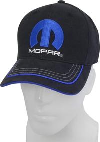 img 2 attached to 🧢 CarBeyondStore - Черная бейсболка с логотипом Mopar Blue M - улучшенная SEO-оптимизацияация Mopar Blue M Logo Black Baseball Cap от CarBeyondStore