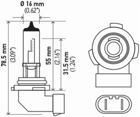 img 2 attached to HELLA H10TB Standard 45W Standard Halogen