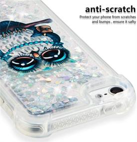 img 2 attached to HMTECHUS IPod Touch 5 Case Touch 6 Case Cute 3D Pattern Quicksand Diamonds Floating Luxury Shiny Glitter Flowing Liquid Shockproof Protect Silicone Cover For IPod Touch 5/6 Bling Owl YB