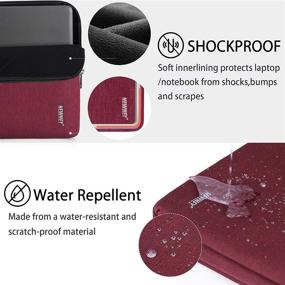 img 2 attached to 13-13.3 Inch Water-Resistant Laptop Sleeve Case for Business, compatible with MacBook Air/Pro 13 Inch Notebook - Protective Tablet and Laptop Sleeve Bag for Men and Women