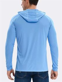 img 1 attached to Performance Long Sleeve UV Shirt for Fishing, Running, and Hiking - Men's UPF 50+ Sun Protection Lightweight Hoodie