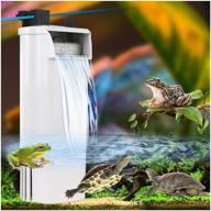 🐢 coospider low water level turtle tank filter: whisper quiet 10-20 gallon bio filter cartridge for small fish tank, amphibians, frogs, crabs - keeps your tank clean and clear! 80gph logo