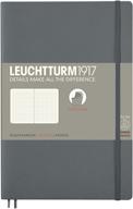 leuchtturm1917 - карманный точечный блокнот a6 с мягкой обложкой (антрацит) - 123 пронумерованные страницы логотип