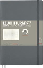 img 4 attached to LEUCHTTURM1917 - Pocket A6 Dotted Softcover Notebook (Anthracite) - 123 Numbered Pages