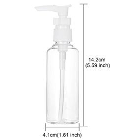 img 3 attached to 🧴 TecUnite Transparent Bottles Dispenser – Convenient Airport Travel Essential