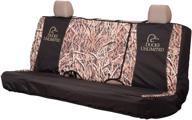 🦆 ducks unlimited camo full bench seat cover: enhance your vehicle with shadow grass blades design! logo