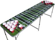 🏈 optimized football field beer pong table featuring pre-drilled cup holes логотип