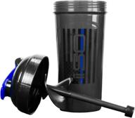 🔵 premium quality thin blue line shaker bottle - isolator fitness isoshaker, bpa-free protein shaker logo