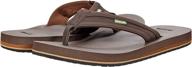 sanuk ziggy dark brown 12 logo