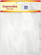 premium fuseworks kiln paper: pack of 4 sheets - achieve flawless glass fusing results! logo