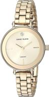 glamour and elegance: anne klein women's genuine diamond dial bracelet watch logo