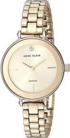 img 4 attached to Glamour and Elegance: Anne Klein Women's Genuine Diamond Dial Bracelet Watch