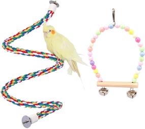 img 4 attached to MOJOTORY Colorful Accessories Parakeets Cockatiels