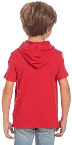 img 3 attached to 👕 Kids' Red Short Sleeve Scooby Doo Pullover Hoodie T-Shirt for Boys