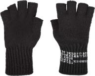 🧤 black military issue men's fingerless glove - essential accessories for hands logo