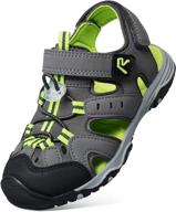 runside closed toe outdoor sandals: 👟 durable athletic boys' shoes for active adventures логотип