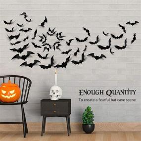 img 1 attached to Halloween Decoration Realistic Stickers Hallowmas Home Decor in Window Treatments