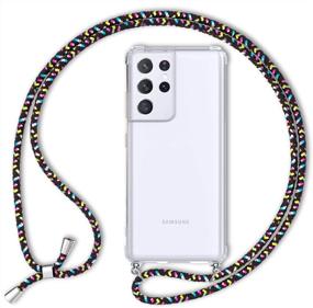 img 4 attached to NALIA Necklace Cover With Band Compatible With Samsung Galaxy S21 Ultra Case