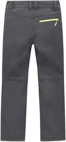 img 3 attached to LANBAOSI Outdoor Hiking Fleece Pants - Waterproof Boys' Clothing