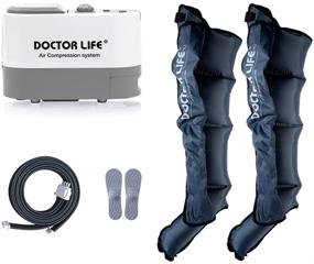 img 4 attached to 🦵 DSMAREF Air Compression System: Advanced Sequential Compression Device for Legs - Recovery Boots, Compression Pump & Leg Massager (Size: L)