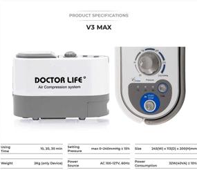 img 3 attached to 🦵 DSMAREF Air Compression System: Advanced Sequential Compression Device for Legs - Recovery Boots, Compression Pump & Leg Massager (Size: L)