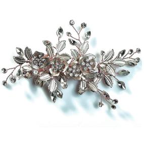 img 1 attached to 💍 Beauty Adventure - Stunning Rose Gold Bridal Hair Comb with Rhinestones - Wedding Hair Clip Accessory