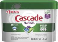 🌟 cascade platinum dishwasher pods, actionpacs detergent - fresh scent, 36 count: superior cleaning performance! logo