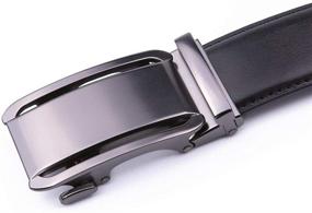 img 2 attached to Redefine Style with Ratchet Leather Dress Automatic Buckle Men's Accessories