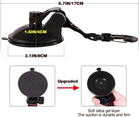 img 3 attached to 🔧 Набор якоря с сосательными стаканами REDCAMP для тяжелых нагрузок с крюком для фиксации, идеальный аксессуар для кемпингового навеса на боковой стороне автомобиля, набор из 2 шт.