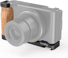 img 4 attached to 📷 Enhance Stability & Expand Functionality: SMALLRIG L-Shape Bracket Wooden Grip with Cold Shoe for Sony ZV1 Digital Camera - 2936
