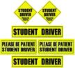 pieces student sticker patient drivers logo