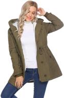 π§₯ stay warm and stylish with beyove women's hooded parkas jacket outwear logo