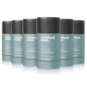 img 4 attached to Long-Lasting Method Men's Aluminum-Free Deodorant, Sea & Surf, Pack of 6 for Odor-Free Freshness