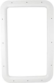 img 2 attached to 🚪 Enhance Your Door's Interior with Valterra A77010 Nu Tru White Carded Entrance Door Window Frame