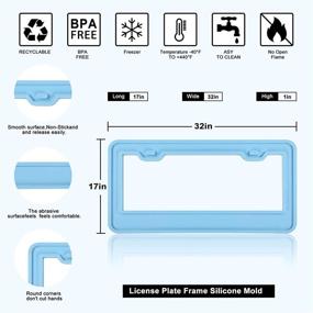 img 3 attached to 🚗 Car License Plate Frame Mold Kit with Afro Female Keychain Mold for DIY Crafts