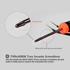img 3 attached to 🛠️ TECKMAN TR9 Torx Security Screwdriver Kit for PS4: Quick and Efficient Cleaning, Repair, and Dust Removal Solution for Sony Playstation 4 Main and Controller Tear Down